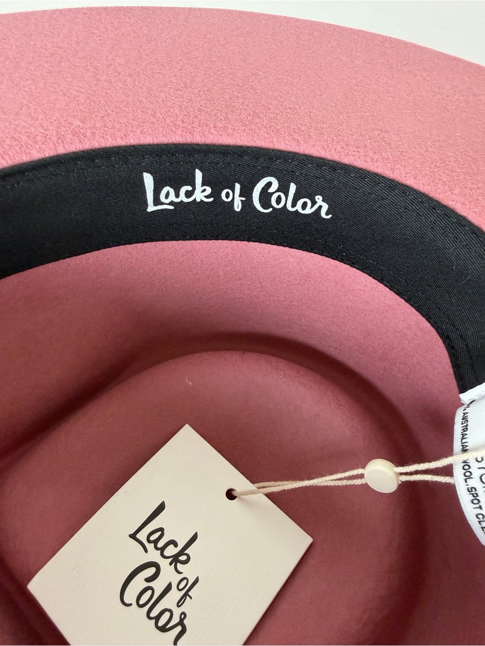 Lack Of Color Zulu Style Wool Fedora in Rose - Picture 10 of 16